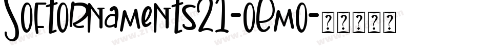 Softornaments21-oEmo字体转换