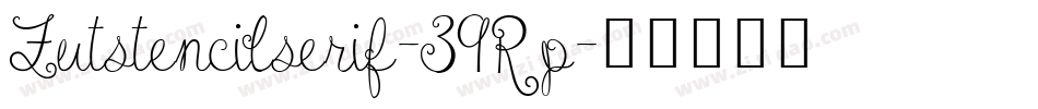 Futstencilserif-39Rp字体转换