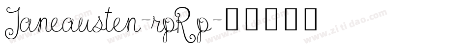 Janeausten-rpRp字体转换