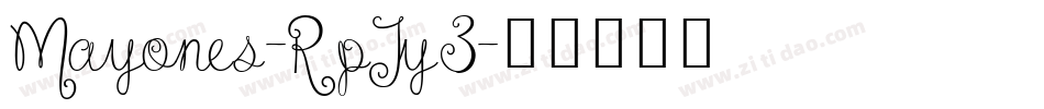 Mayones-RpJy3字体转换