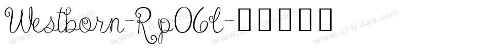 Westborn-Rp06l字体转换