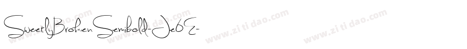SweetlyBrokenSemibold-Je6E字体转换