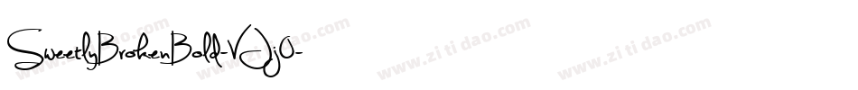 SweetlyBrokenBold-VJj0字体转换