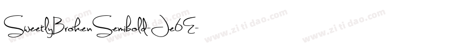 SweetlyBrokenSemibold-Je6E字体转换