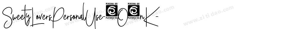 SweetyLoversPersonalUse-2O1nK字体转换