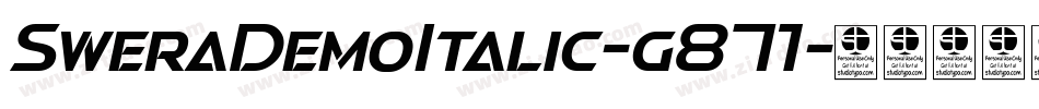 SweraDemoItalic-g871字体转换