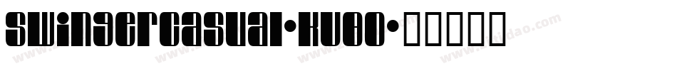 SwingerCasual-KV8o字体转换