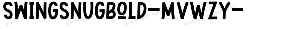 SwingsnugBold-MVWZY字体转换
