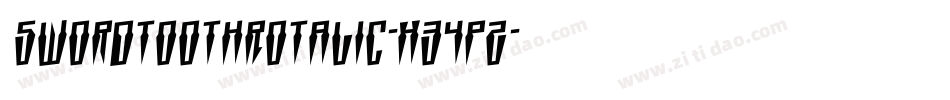 SwordtoothRotalic-X34pZ字体转换