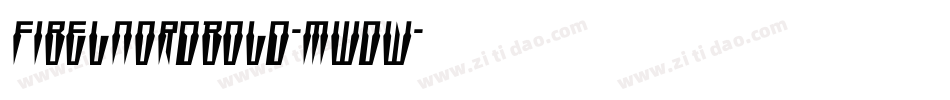 FibelNordBold-MWDw字体转换