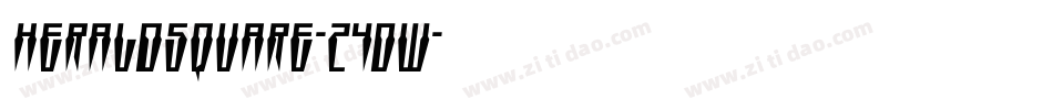 Heraldsquare-24DW字体转换