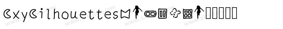 SxySilhouettes6-0ZEX字体转换