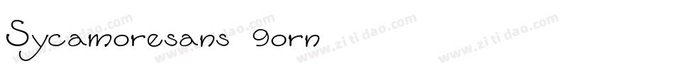 Sycamoresans-9orn字体转换