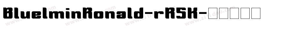 BluelminRonald-rR5K字体转换