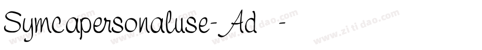 Symcapersonaluse-Ad66字体转换