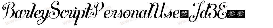 BarleyScriptPersonalUse-Jd3E字体转换