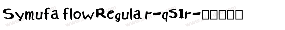SymufaflowRegular-q51r字体转换