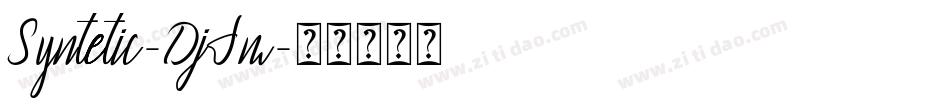 Syntetic-DjJm字体转换