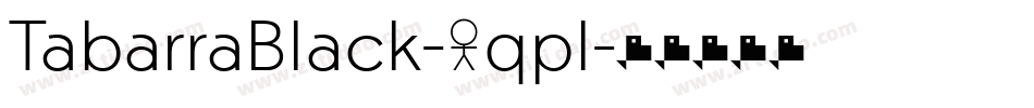 TabarraBlack-4qpl字体转换