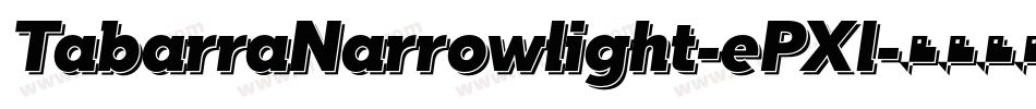 TabarraNarrowlight-ePXl字体转换