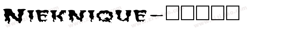 Nieknique字体转换