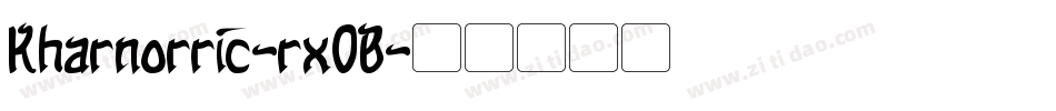 Kharnorric-rx0B字体转换 Kharnorric-rx0B字体转换