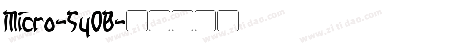 Micro-5y0B字体转换