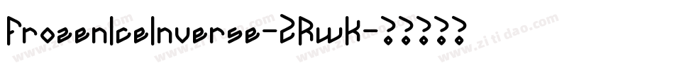 FrozenIceInverse-2RwK字体转换