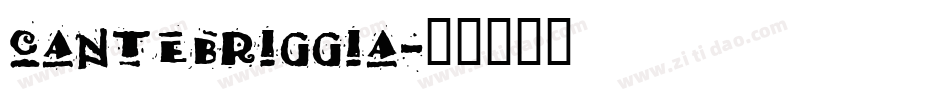 cantebriggia字体转换