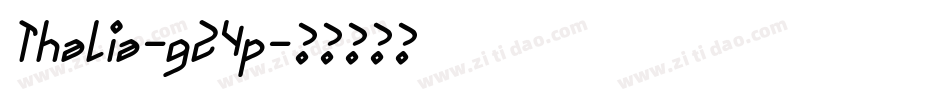 Thalia-g24p字体转换