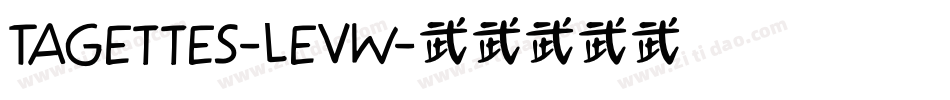 Tagettes-leVw字体转换