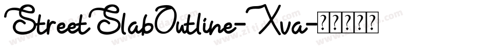 StreetSlabOutline-Xva字体转换