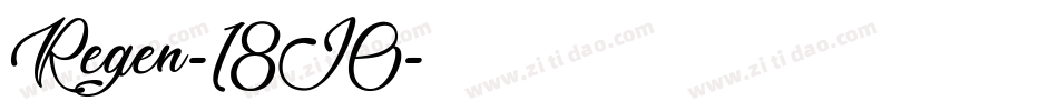Regen-18J0字体转换