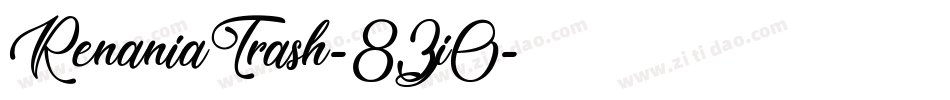 RenaniaTrash-83j0字体转换