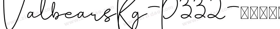ValbearsKg-P332字体转换