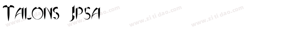 Talons-Jp5a字体转换