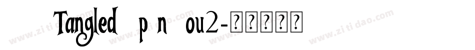 KGTangledUpInYou2字体转换