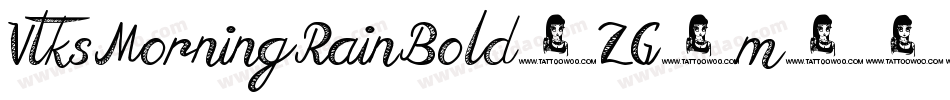 VtksMorningRainBold-ZG8m字体转换