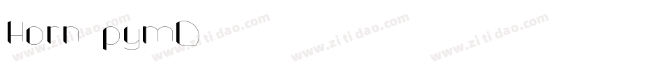 Horn-pymD字体转换