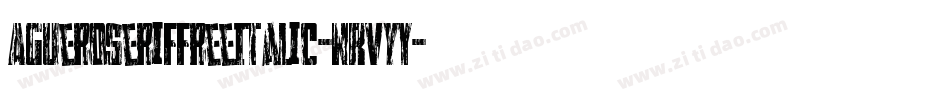 AgueroseriffreeItalic-nRvyY字体转换