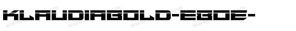 KlaudiaBold-E8Oe字体转换