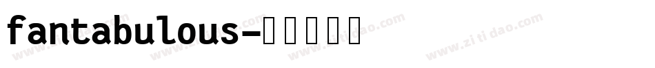 fantabulous字体转换