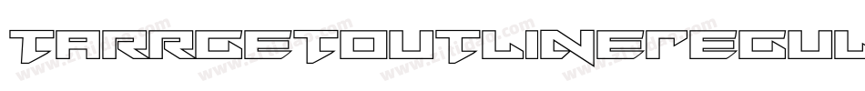 TarrgetOutlineRegular-5Zjx字体转换