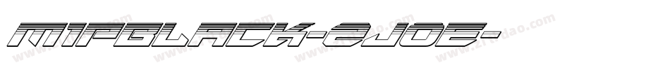 M1PBlack-2j0e字体转换