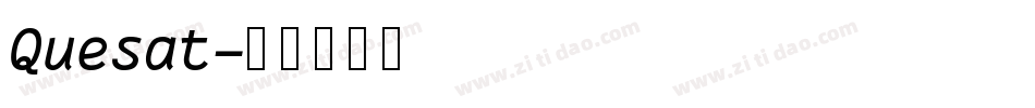 Quesat字体转换