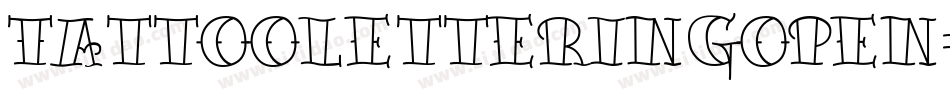 Tattooletteringopen-m1LP字体转换