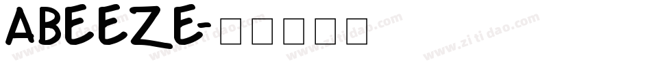 abeeze字体转换