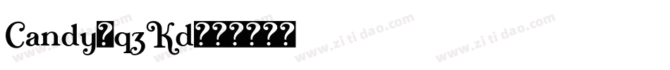 Candy-qzKd字体转换