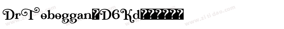 DrToboggan-D6Kd字体转换