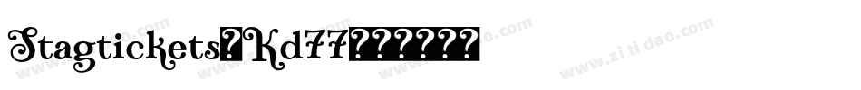 Stagtickets-Kd77字体转换